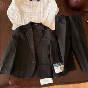 Nautica baby Classic Black Suit Set 12M